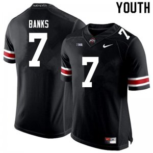 Youth Ohio State Buckeyes #7 Sevyn Banks Black Nike NCAA College Football Jersey January RYV1744KI